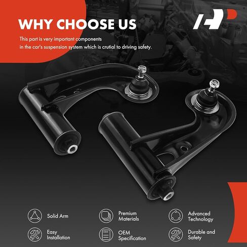 A-Premium 2 x Front Upper Control Arm, with Ball Joint & Bushing, Compatible with Mercedes-Benz & Chrysler - 1994-2008 - C220 C230 C280 C36 AMG C43 AMG E320 E420 E430 E55 AMG SLK230 SLK320 Crossfire in Saudi Arabia