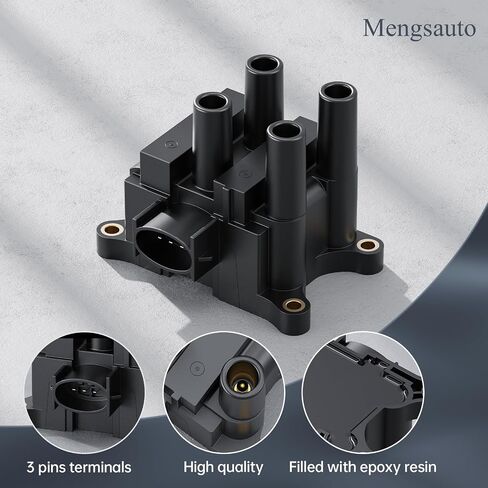 Ignition Coil Pack Compatible with 2.0L 2.3L Ford Focus Ranger Escape Contour Mazda 6 B2300 Tribute Mercury Mystique 2000 2001 2002 2003 2004 2005 2006 2007 2008 2009 Coils Replaces FD497 DG506 in Saudi Arabia