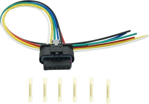6 Wires Tail Lights Connector Wiring Harness Pigtail Plug Fit for Fiat 500X 2016-2022 Replaced OE Number 68285080AA in Saudi Arabia
