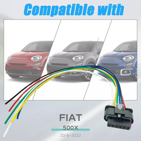 6 Wires Tail Lights Connector Wiring Harness Pigtail Plug Fit for Fiat 500X 2016-2022 Replaced OE Number 68285080AA in Saudi Arabia