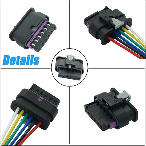 6 Wires Tail Lights Connector Wiring Harness Pigtail Plug Fit for Fiat 500X 2016-2022 Replaced OE Number 68285080AA in Saudi Arabia