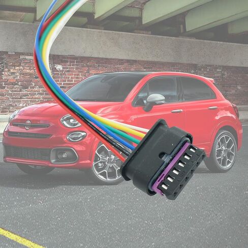 6 Wires Tail Lights Connector Wiring Harness Pigtail Plug Fit for Fiat 500X 2016-2022 Replaced OE Number 68285080AA in Saudi Arabia