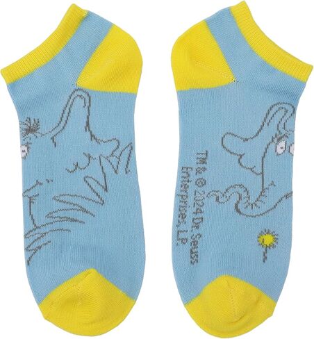 Bioworld Dr. Seuss Character Art Women's 5-Pair Ankle Socks-OSFA in Saudi Arabia