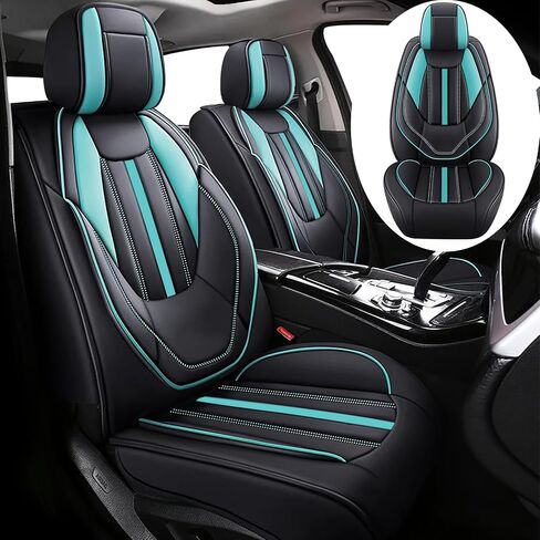 Fit for Jeep Wrangler JK JL 4-Door Seat Covers Full Set 2007-2025, Custom for Unlimited X Rubicon 392 Sahara Willys Sport High Altitude 4X4 Nappa Leather Seat Cover(Black White) in Saudi Arabia