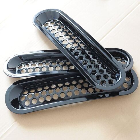 7pcs/set ABS Black Inserts Cover Key Lock Hole Mesh Grille Trim Compatible with Jeep Wrangler JK 2007-2017 in Saudi Arabia