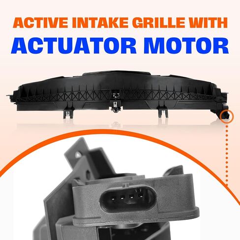 CarPartsDepot Front Active Grille Shutter w/Motor Compatible With Chevrolet 2014-2015 Malibu & 2016 Malibu Limited GM1206117 23478032 in Saudi Arabia