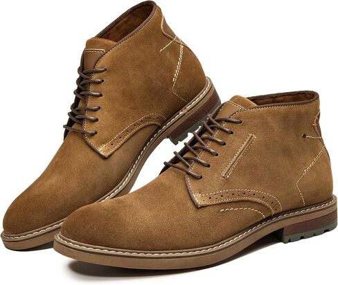 Arkbird Mens Chukka Boots Suede Leather Classic Fashion Casual Ankle Lace-up Dress Boots for Men in Saudi Arabia