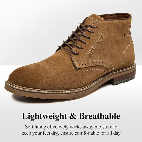 Arkbird Mens Chukka Boots Suede Leather Classic Fashion Casual Ankle Lace-up Dress Boots for Men in Saudi Arabia