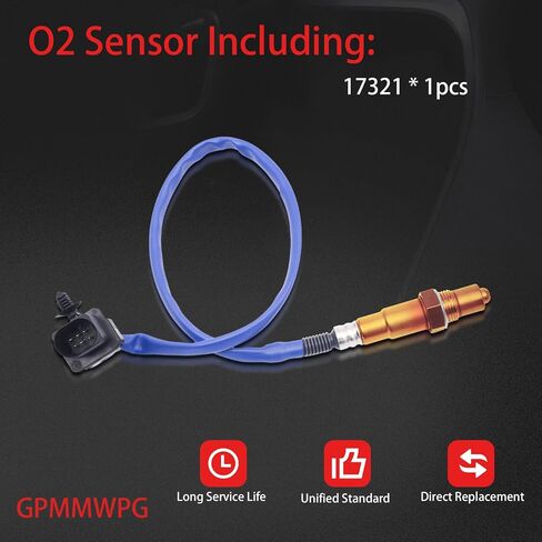 1PCS O2 SESSOR 17321 ، 02 مستشعر في اتجاه مجرى النهر ، مستشعر الأكسجين البديل للسيارات متوافق مع FORD FOR E150 لـ F150 لـ Explorer for Flex for Pluster Interceptor for Transit in Saudi Arabia