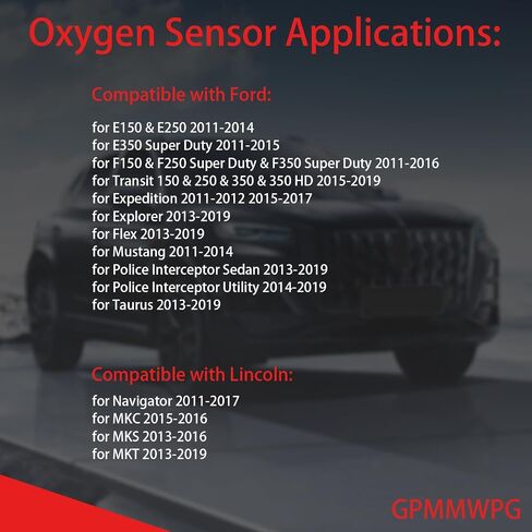 1PCS O2 SESSOR 17321 ، 02 مستشعر في اتجاه مجرى النهر ، مستشعر الأكسجين البديل للسيارات متوافق مع FORD FOR E150 لـ F150 لـ Explorer for Flex for Pluster Interceptor for Transit in Saudi Arabia