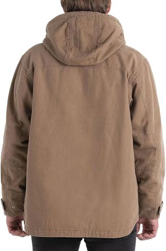 Thorogood Men's Iron River Heavyweight Jacket, Insulated Stone Washed Canvas Workwear Coat with Hood in Saudi Arabia