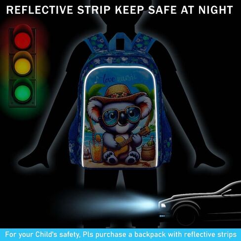 3PCS Boys Backpack, Water Resistant Kids Bookbag Set with Lunch Box, Cute School Bag for Preschool Toddler in Kuwait