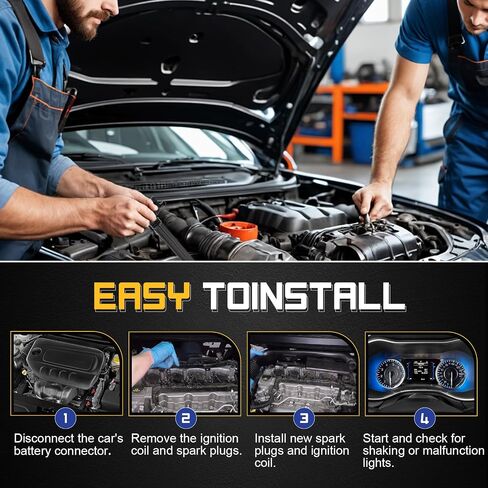 حزم ملفات الإشعال UF751 لعام 2014-2019 Chrysler 200/Dodge Dart/Jeep Cherokee Renegade/Ram Promaster City/Fiat 500x 2.4L L4 استبدال# 68242286AA ، 68242286AB ، 68080508AB ، UF754 ، GN10738 in Saudi Arabia