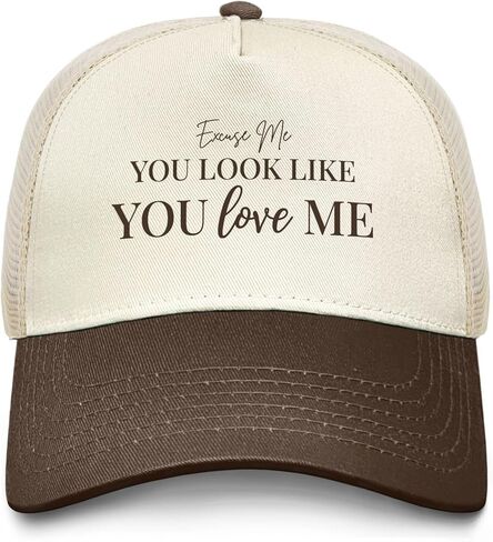 معذرة تبدو وكأنك تحبني قبعة مضحكة القبعات الشاحنة للرجال أبي قبعات عيد ميلاد مضحكة in Kuwait