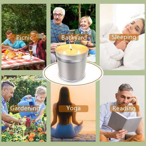 شمعة Citronella في الهواء الطلق معدنية صغيرة شمعة الصويا شمع الشمع in Saudi Arabia
