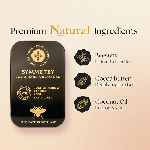 Moisturising Solid Hand Cream Bars | For Dry & Sensitive Hands | Luxury No.1 Scent | Natural Hand Cream | No Sticky Residue | Luxury Gift | Cruelty Free | Edinburgh Skincare Company in Saudi Arabia