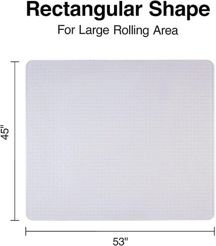 حصيرة كرسي مكتب Staples ، حصيرة أرضية صافية ، سجاد مسطح ، 48 × 36 بوصة ، انزلاق ناعم in Kuwait