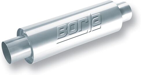 Borla 40085 XR-1 Sportsman Univ. Perf. كاتم الصوت 3 "مركز واحد مدخل / 3" مركز واحد المركز 5 "الجولة × 15" الجسم الطويل 20 "الطول الكلي رقاب غير مسجن التصميم القابل للعكس T-304 الفولاذ المقاوم للصدأ in Saudi Arabia
