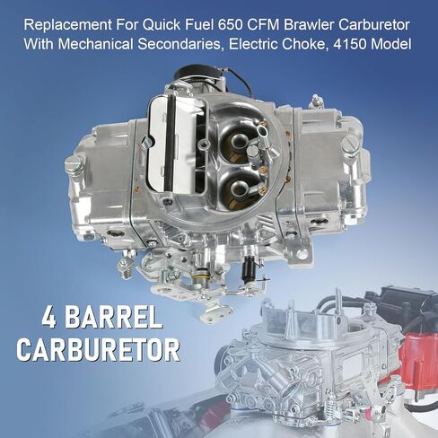 Carburetor Replacement For Quick Fuel Carburetor, 650 CFM, 4150, 4 Barrel, Electric Choke, Mechanical Secondaries in Saudi Arabia
