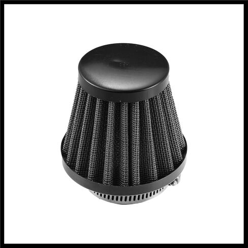 Universal 45mm Air Filter Cleaner Round Tapered Replacement for Motorcycle Black Durable Material in Saudi Arabia