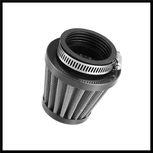 Universal 45mm Air Filter Cleaner Round Tapered Replacement for Motorcycle Black Durable Material in Saudi Arabia