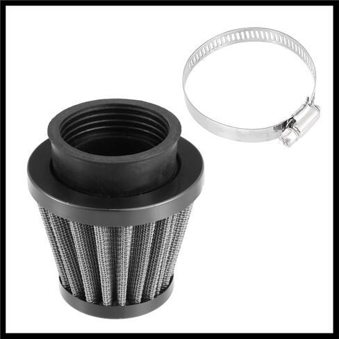 Universal 45mm Air Filter Cleaner Round Tapered Replacement for Motorcycle Black Durable Material in Saudi Arabia