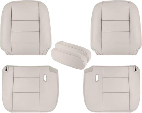 US Auto Nation 2003 2004 2005 2006 2007 Compatible with Ford Crown Victoria Driver Passenger Leather Cover Tan (Select Part:: Driver Bottom & Top) in Saudi Arabia