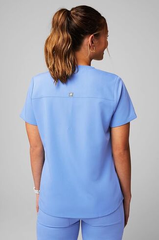 Fabletics Women's Method 2-Pocket Scrub Top - MotionTech, 4-Way Stretch, Wrinkle-Resist, Anti-Shrink in Kuwait