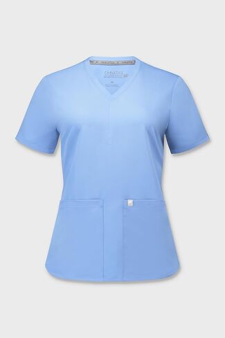 Fabletics Women's Method 2-Pocket Scrub Top - MotionTech, 4-Way Stretch, Wrinkle-Resist, Anti-Shrink in Kuwait