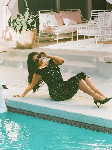 CIDER Tank Tops for Women Off The Shoulder Polka Dot Ruched Knit Top Cute Short Sleeve Going Out Tops in Saudi Arabia