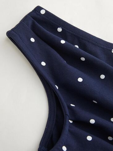 قمم دبابات عصير التفاح للنساء قبالة الكتف Polka Dot ruched knit Top Cute Sleeve Shore Tops Out Out Out Tops in Kuwait