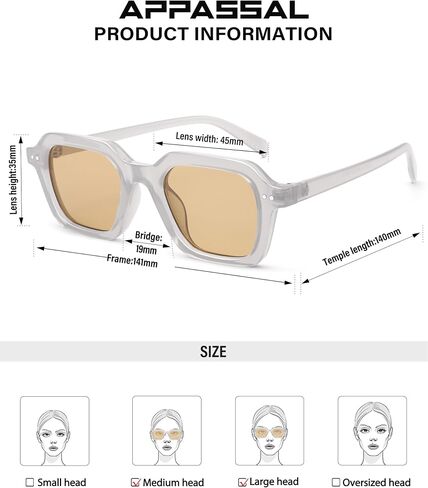 نظارة شمسية مربعة رجعية نسائية خمر مستطيل Sunnies AP3710 in Kuwait