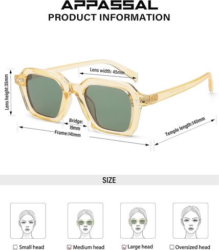 نظارة شمسية مربعة رجعية نسائية خمر مستطيل Sunnies AP3710 in Kuwait