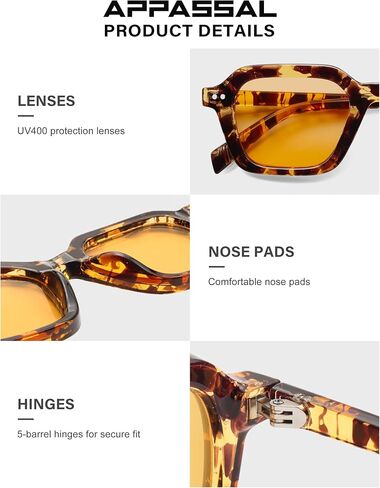 نظارة شمسية مربعة رجعية نسائية خمر مستطيل Sunnies AP3710 in Kuwait