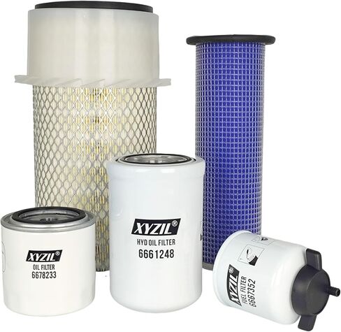 Service Filter Kit Compatible with Bobcat A300 S250 S300 S330 T250 T300 T320 Skid Steer Track Loader Old Style 6678233 6661248 6667352 6681475 6681474 HYD Engine Oil Air Fuel Filter w/Separator in Saudi Arabia