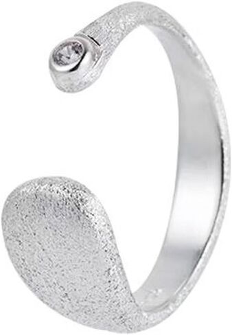 Sterling Silver Open Adjustable Ring 925 Silver Rings for Women Thumb Sterling Silver Band Ring in Kuwait