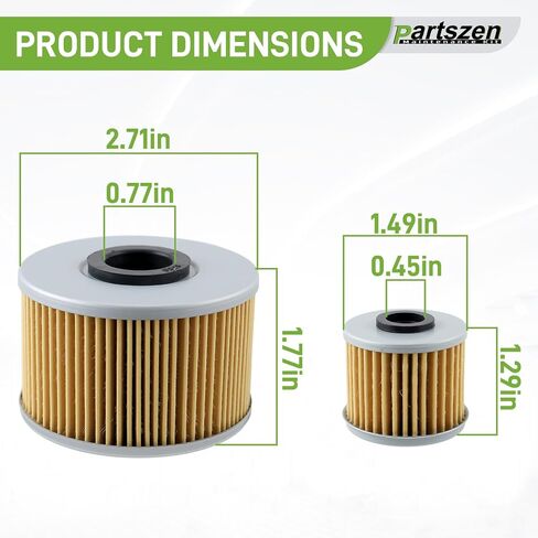 Oil Filter Kit Fit for Honda Pioneer 1000 1000-5 Engine 2016-2021 with O-rings and Drain Plug Gaskets Replaces 15412-MGS-D21 94109-14000 91301-107-000 in Saudi Arabia