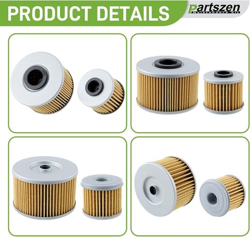 Oil Filter Kit Fit for Honda Pioneer 1000 1000-5 Engine 2016-2021 with O-rings and Drain Plug Gaskets Replaces 15412-MGS-D21 94109-14000 91301-107-000 in Saudi Arabia