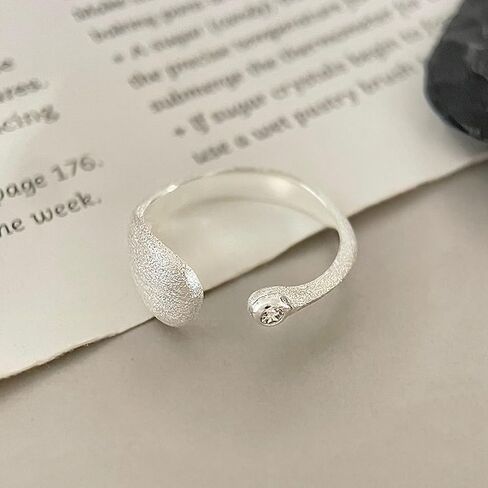 Sterling Silver Open Adjustable Ring 925 Silver Rings for Women Thumb Sterling Silver Band Ring in Kuwait