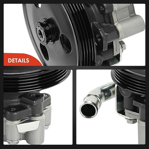 A-Premium Power Steering Pump, with Pulley & Inlet line, Compatible with Chrysler PT Cruiser 2001 2002 in Saudi Arabia