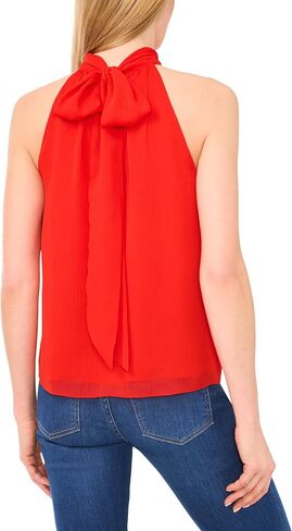 CeCe Women's Sleeveless Halter Top with Back Bow in Saudi Arabia