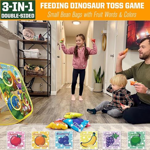 RaboSky Small Bean Bags for Kids Tossing, Mini Beanbags Toss Toy for Toddler Preschool Prek Daycare Supplies Classroom Circle Time Home Schooling Indoor Outdoor Backyard Activities Cornhole Game in Saudi Arabia