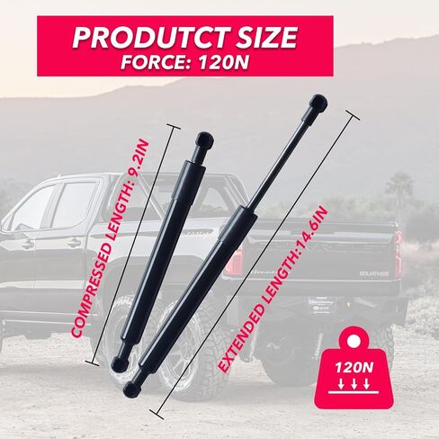مجموعة مساعدة صدمة الباب الخلفي متوافقة مع Ford F250 F350 2017 ~ 2024 ، دعامات الباب الخلفية البطيئة لـ F250 F350 Super Duty ، إكسسوارات الباب الخلفي للشاحنة ، بدون تثبيت الحفر in Kuwait