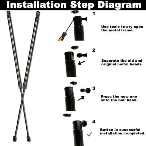 Front Hood Bonnet Lift Supports Shock Struts Compatible with Accord 2008 2009 2010 2011 2012 08 09 10 11 12 Coupe/Sedan Replace 74145TA1305 2-PC Set in Saudi Arabia