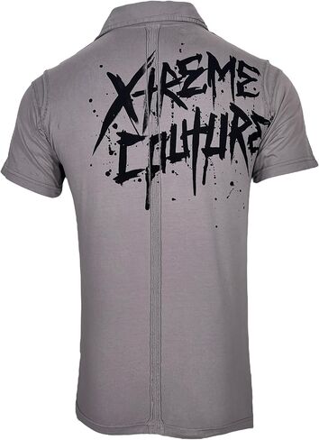 Xtreme Couture Men Polo Shirt Splatt Silver in Saudi Arabia