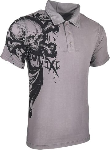 Xtreme Couture Men Polo Shirt Splatt Silver in Saudi Arabia