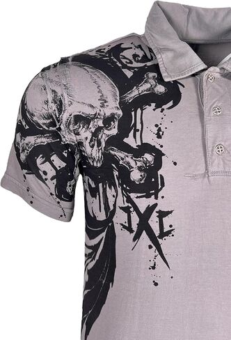 Xtreme Couture Men Polo Shirt Splatt Silver in Saudi Arabia
