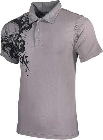 Xtreme Couture Men Polo Shirt Splatt Silver in Saudi Arabia