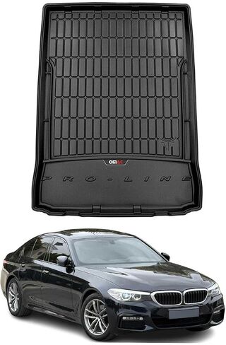 Omac Premium Cargo Mats Liner لـ BMW 5 Series G30 M5 F90 2017-2024 TPE Black in Kuwait