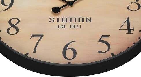 Monarch Specialities I 9053 Clocks ، 20 "مستديرة ، ساعة حائط ، بني عتيق ، انتقالي in Saudi Arabia
